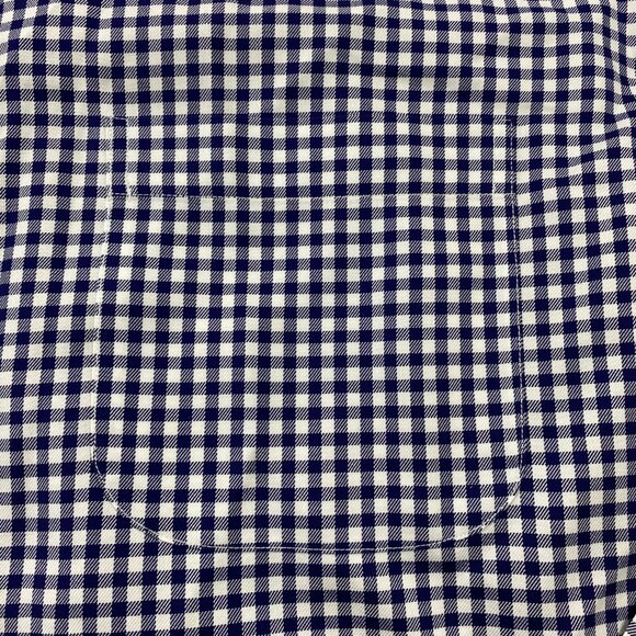 Brooks Brothers Button Down Shirt Men Extra Large XL Blue White Checkered Polo - Picture 3 of 9